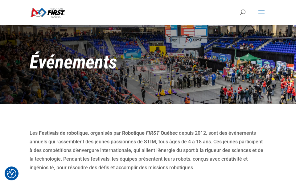 robotiquefirstquebec.org/festival-de-robotique/ screen capture