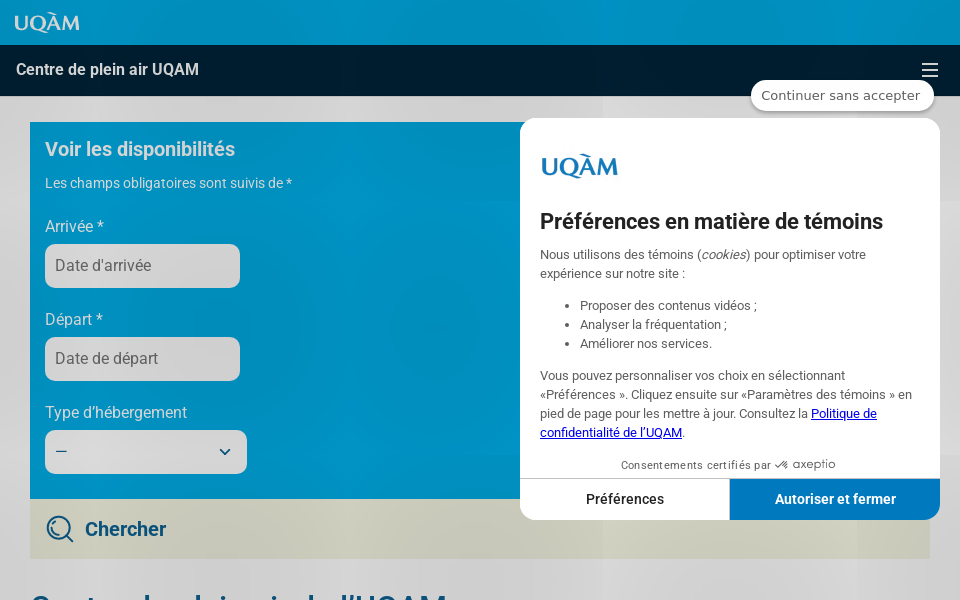 pleinair.uqam.ca/ screen capture