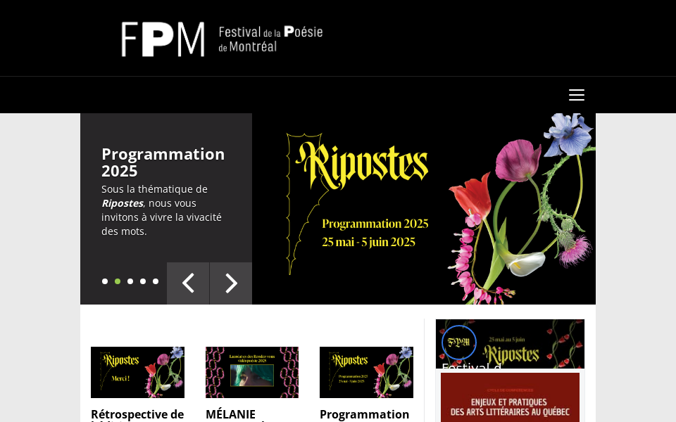 www.festivaldelapoesiedemontreal.com/ screen capture